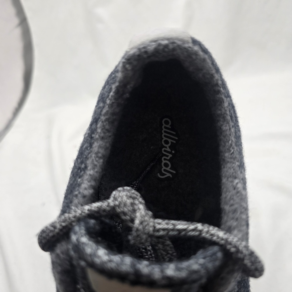 Allbirds Wool Runners Sneakers Women 9 Charcoal Grey Merino Wool Sustainable Eco - Picture 4 of 8